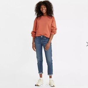 Levi’s Boyfriend Mid Rise Women’s Jeans Medium Wash Size 35 x 26